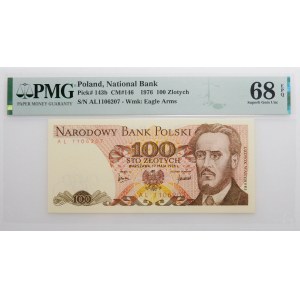 100 złotych 1976 - ser. AL