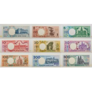 Album NBP - Banknoty Miasta Polskie (komplet 9szt.)