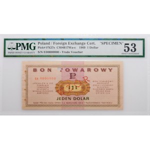 1 dolar 1969 Pewex - WZÓR - ser. Ed 0000000