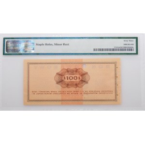 100 dolarów 1969 Pewex - WZÓR - ser. Ek 0000000