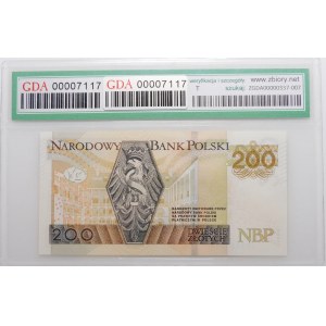 200 złotych 2015 - SOLID - ser. CH 8888888