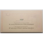 10 zloty 2008 - 90th Anniversary of Regaining Independence - NBP folder
