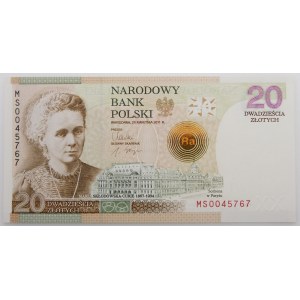 20 złotych 2011 - M. Skłodowska-Curie - folder NBP