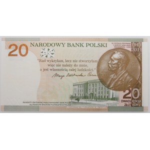 20 złotych 2011 - M. Skłodowska-Curie - folder NBP
