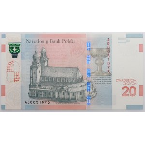 20 złotych 2015 - 1050. Rocznica Chrztu Polski - folder NBP