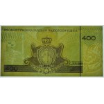 400 zloty 1996 PWPW - obverse unprinted