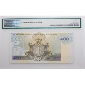 400 zloty 1996 PWPW - MODEL on the obverse.