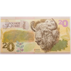 Polish bison (2019) - PO - PWPW test bill.