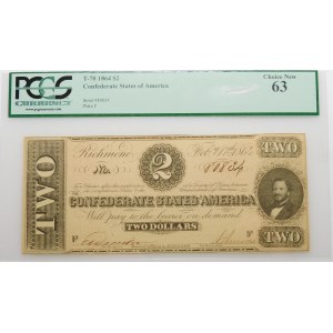 2 dolary 1864 - Skonfederowane Stany Ameryki