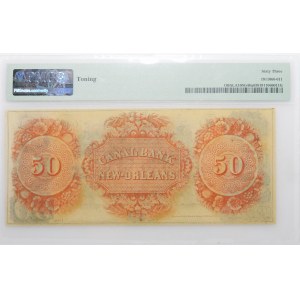 50 dolarów 1850 - Louisiana, Nowy Orlean - bank centralny