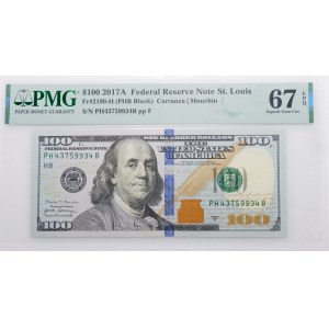 100 dolarów 2017 - Stany Zjednoczone Ameryki