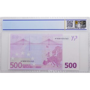 500 euros 2002 - signature of M. Draghi