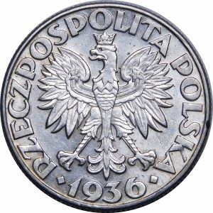 2 zlaté Plachetnica 1936