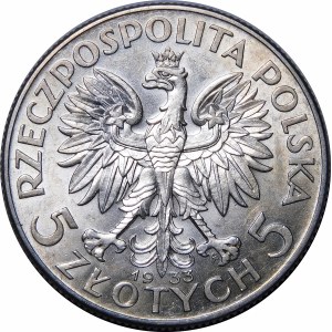 5 złotych Głowa Kobiety 1933