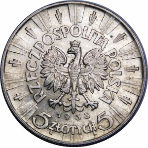 5 zlatých Pilsudski 1938