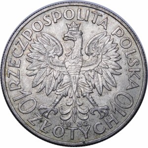 10 złotych Głowa Kobiety 1932 BZM