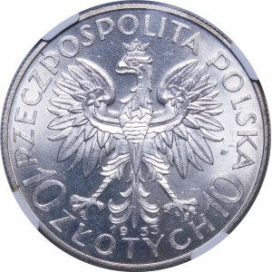 10 złotych Głowa Kobiety 1933 - WYJĄTKOWA