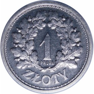 PRÓBA 1 złoty 1928 NIKIEL - IDEALNA