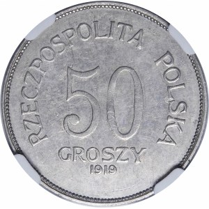 SAMPLE of 50 pennies 1919 Birmingham MIEDZIONIKIEL - UNIQUE