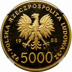 5000 złotych 1988 Jan Paweł II - 10-lecie pontyfikatu