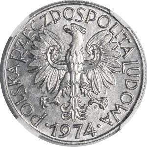 5 złotych Rybak 1974 - RYBAK NA TRAWCE