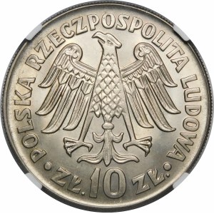 10 złotych 1964 Kazimierz Wielki - napisy wklęsłe
