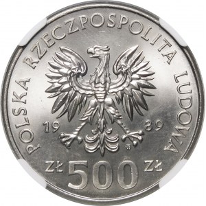 500 złotych 50. Rocznica Wojny Obronnej Narodu Polskiego 1989