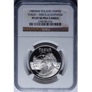 5000 złotych Toruń Mikołaj Kopernik 1989