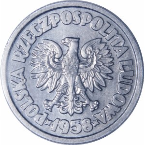 PRÓBA 5 złotych Waryński 1958 - ALUMINIUM
