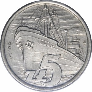 PRÓBA 5 złotych Waryński 1958 - MIEDZIONIKIEL