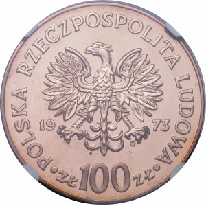 SAMPLE 100 gold Nicolaus Copernicus 1973 - COPPER.