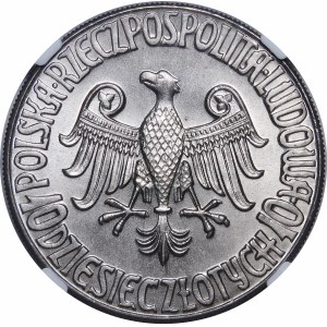 Próba 10 złotych Kazimierz Wielki 1964 - miedzionikiel