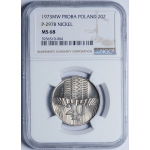 SAMPLE Nickel 20 gold 1973 Wolkenkratzer und Spikes