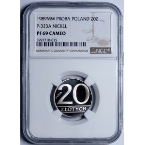 PRÓBA NIKIEL 20 złotych 1989