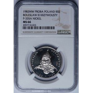 NICHOLS 50 zlotých 1982 Bolesław Krzywousty