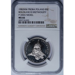 NICHOLS 50 Zloty 1982 Bolesław Krzywousty