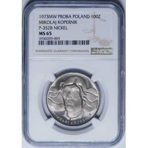 PRÓBA NIKIEL 100 złotych 1973 Mikołaj Kopernik