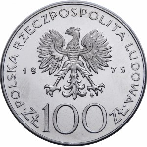 PROSPEKTOVANÝ nikel 100 zlatých 1975 Helena Modrzejewska