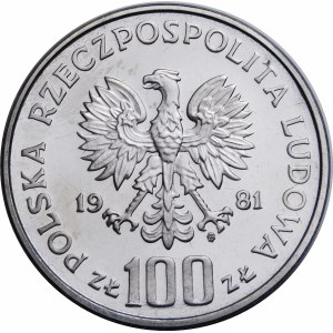 PRÓBA NIKIEL 100 złotych 1981 Konie