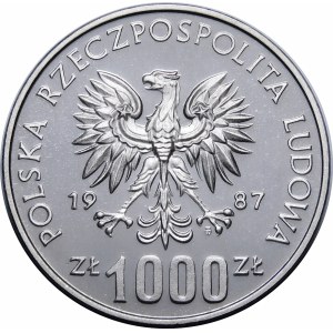 PRÓZE NIKIEL 1000 Zloty 1987 Schlesisches Museum Kattowitz