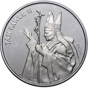 PRÓBA NIKIEL 10000 złotych 1987, Jan Paweł II - półpostać z pastorałem