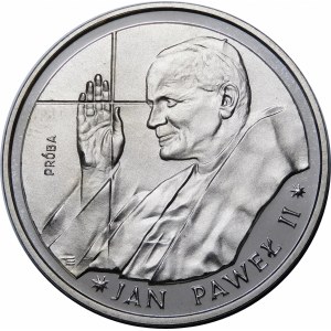 PRÓBA NIKIEL 10000 złotych 1988, Jan Paweł II - cienki krzyż