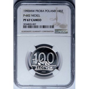 PRÓBA NIKIEL 100 złotych 1990
