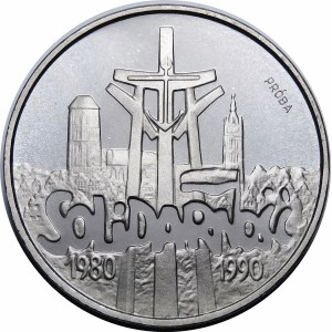 SAMPLE NIKIEL 200000 PLN 1990 Solidarity 1980-1990