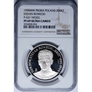 PRÓBA NIKIEL 200000 złotych 1990 gen. Stefan Rowecki Grot