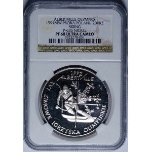 PRÓBA NIKIEL 200000 złotych 1991 XVI IO Albertville 1992