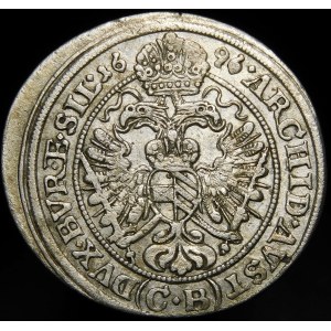 Silesia - Silesia under Habsburg rule, Leopold I, 3 krajcary 1696 CB, Brzeg