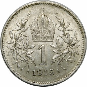 Austria, Franz Joseph I, 1 crown 1915, Vienna