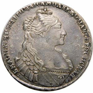 Russia, Anna, Ruble 1735, Moscow