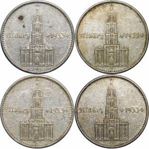 KIT - Nemecko, Tretia ríša, 2 známky 1934, Postupimský posádkový kostol
